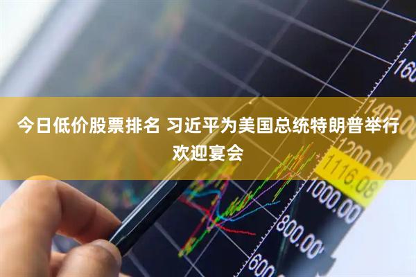 今日低价股票排名 习近平为美国总统特朗普举行欢迎宴会